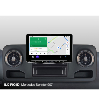 Sistema Multimediale Alpine iLX-F905S907-0 Halo9 - Mercedes Sprinter W907 con radio 1 DIN (E1D)