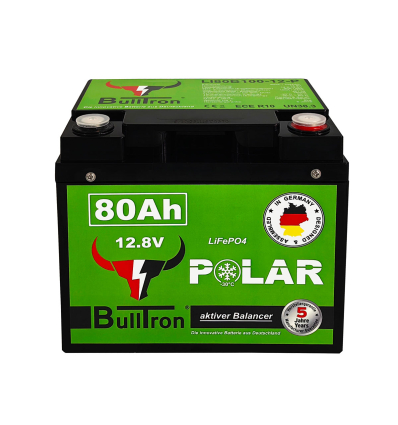 BullTron Polar 80Ah - Batteria LiFePO4 12V 100A