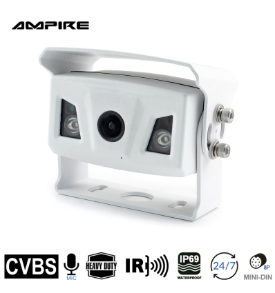 Ampire KIP200 - Heavy-Duty Camera, IP69K, 15m