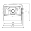 Ampire KIP200 - Heavy-Duty Camera, IP69K, 15m