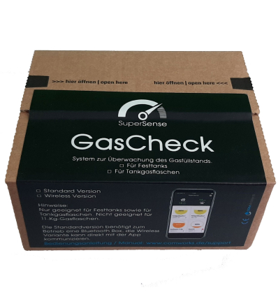 SuperSense GasCheck ALU SS-GC-23W-AG - Sensore di livello wireless per bombola del gas in alluminio
