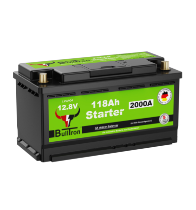 BullTron Starter Polar 118Ah - Batteria di avviamento LiFePO4 12.8V con alloggiamento L5