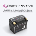 ECTIVE LC 4CS 4 Ah LiFePO4-Batterie per Clesana C1 Toilette