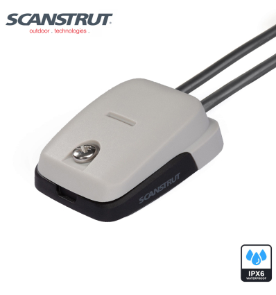 Scanstrut DS-HD6 - Passacavo doppio orizzontale, plastica grigia, cavo 5-6mm