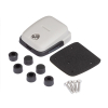 Scanstrut DS-HD6 - Passacavo doppio orizzontale, plastica grigia, cavo 5-6mm