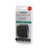 Scanstrut DS-HD10-BLK - Passacavo doppio orizzontale, nero, cavo 6-10mm