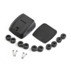 Scanstrut DS-HD10-BLK - Passacavo doppio orizzontale, nero, cavo 6-10mm