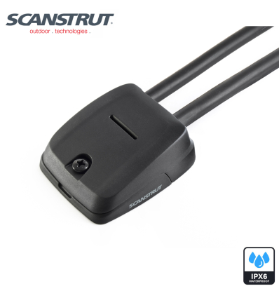 Scanstrut DS-HD10-BLK - Passacavo doppio orizzontale, nero, cavo 6-10mm