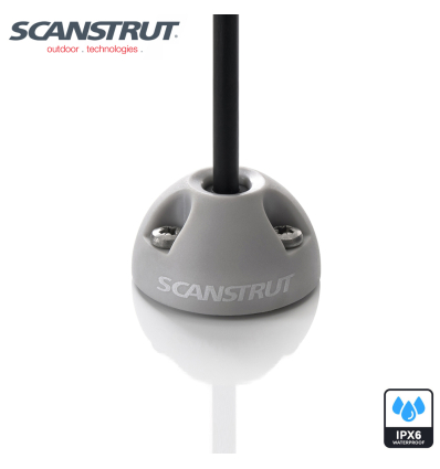 Scanstrut DS6-P - Passacavo verticale, plastica grigia, diam. 6mm per cavo 2-6mm