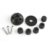 Scanstrut DS6-P-BLK - Passacavo verticale, plastica nera, diam. 6mm per cavo 2-6mm