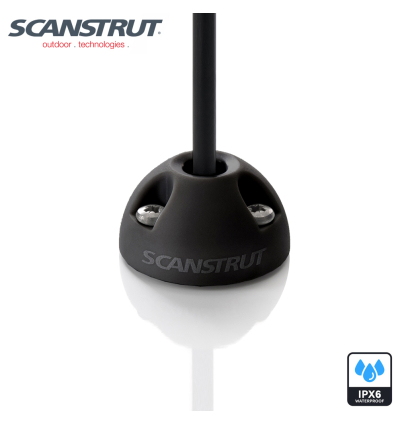 Scanstrut DS6-P-BLK - Passacavo verticale, plastica nera, diam. 6mm per cavo 2-6mm