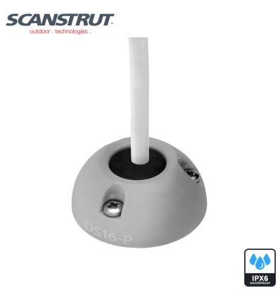 Scanstrut DS16-P - Passacavo verticale, plastica grigia, diam.16mm per cavo 2-8mm