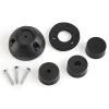Scanstrut DS16-P-BLK - Passacavo verticale, plastica nera, diam. 16mm per cavo 2-8mm