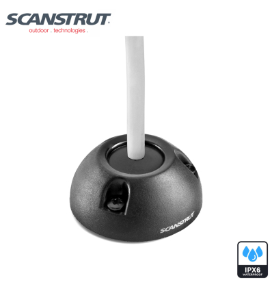 Scanstrut DS16-P-BLK - Passacavo verticale, plastica nera, diam. 16mm per cavo 2-8mm