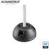 Scanstrut DS16-P-BLK - Passacavo verticale, plastica nera, diam. 16mm per cavo 2-8mm