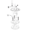 Scanstrut DS-LP-21A-BLK - Passacavo verticale, alluminio nero, diam. 21mm per cavo 4-9mm