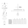 Scanstrut DS-LP-21A-BLK - Passacavo verticale, alluminio nero, diam. 21mm per cavo 4-9mm
