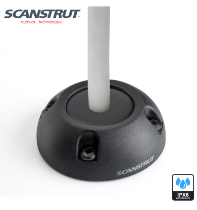 Scanstrut DS30-P-BLK - Passacavo verticale, plastica nera, diam. 30mm per cavo 9-14mm