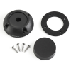 Scanstrut DS40-P-BLK - Passacavo verticale, plastica nera, diam. 40mm per cavo 12-15mm