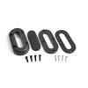 Scanstrut DS-MULTI-P-BLK - Passacavo multi verticale, plastica nera, cavo fino a 15mm