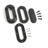 Scanstrut DS-MULTI-P-BLK - Passacavo multi verticale, plastica nera, cavo fino a 15mm