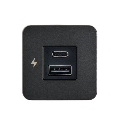 Scanstrut SC-TILE-10 - Caricabatterie Dual USB-A & C Interior, nero