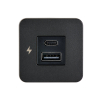 Scanstrut SC-TILE-10 - Caricabatterie Dual USB-A & C Interior, nero