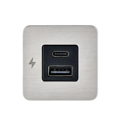 Scanstrut SC-TILE-11 - Caricabatterie Dual USB-A & C Interior, Alluminio