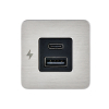 Scanstrut SC-TILE-11 - Caricabatterie Dual USB-A & C Interior, Alluminio