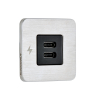 Scanstrut SC-TILE-21 - Caricabatterie Dual USB-C Interior, alluminio