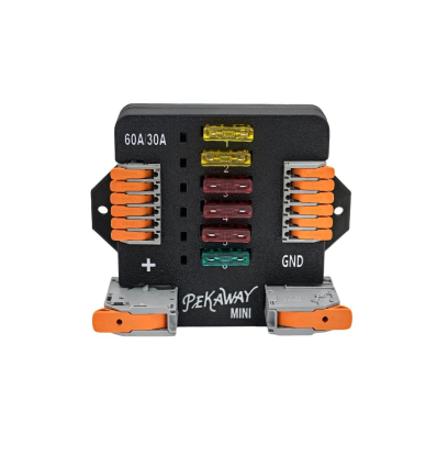 Pekaway FUSY Mini – Portafusibili WAGO a 6 circuiti