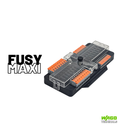 Pekaway FUSY Maxi – Portafusibili WAGO a 18 circuiti